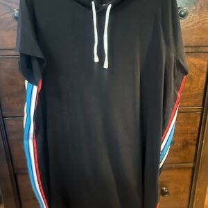 Xersion Black Hoodie with White Drawstrings